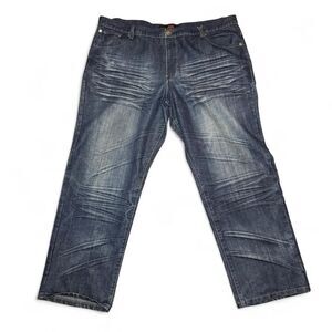 Premium RB Denim Y2K Men's Blue Jeans with back flap pocket embroidery Sz 46